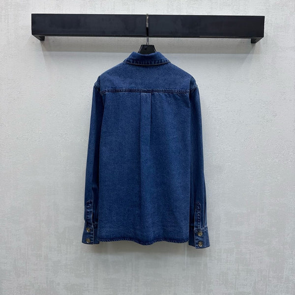CC 26S Loose-fit Denim Jacket Indigo Blue Cotton Denim 350421