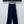 Miu Logo Jeans Dark Navy Cotton Lyocell 350212