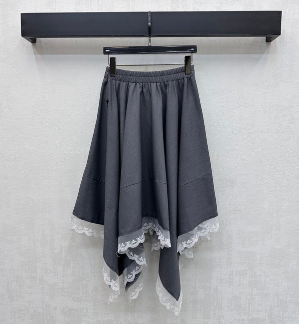CD 26s Asymmetrical Skirt Grey Polyester 363938