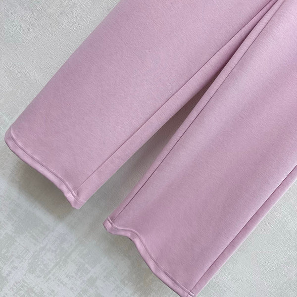 CC 2026 Straight-Leg Trousers Pink Tencel Cotton 366979