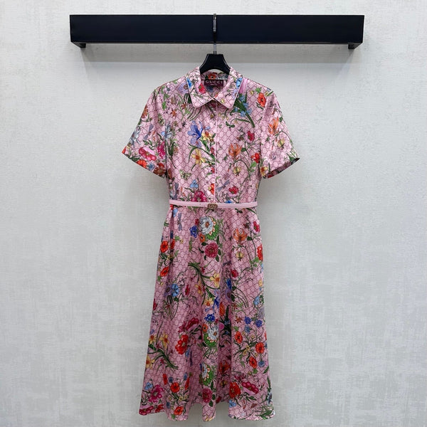 GG 26s Printed Waistband Dress Polyester 396589
