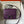 CONSTANCE 18 PURPLE OSTRICH SILVER HARDWARE