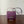 CONSTANCE 18 PURPLE OSTRICH SILVER HARDWARE