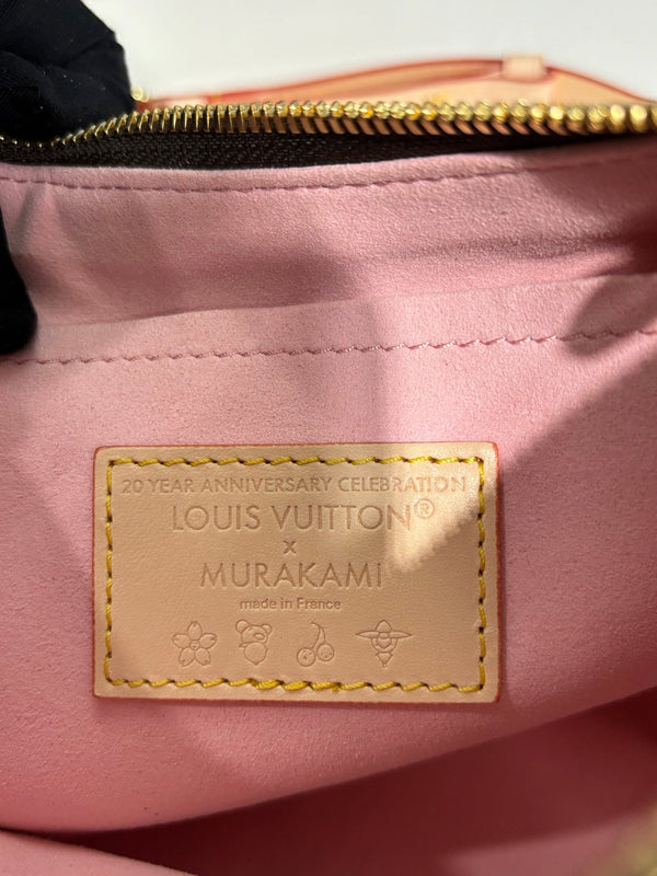 LV x TM Boulogne PM 29cm Sakura Brown Cherry Blossom Monogram Canvas