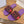 CD 26 Flat Sandals Purple Pink Canvas Cowhide 685063