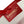 CC Large Bucket Bag Red Embroidered Mesh Calfskin