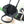 CC Large Bucket Bag Black Embroidered Mesh Calfskin