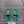 FENDI ROMA SLIDES IN TEAL GREEN LAMBSKIN LEATHER