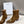 CELINE 25 Cowboy Boots Brown Suede 434416