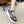 CHLOÉ NAMA WEDGE SANDALS IN GREY FABRIC AND WHITE RUBBER