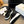 CHLOÉ NAMA WEDGE SANDALS IN BLACK FABRIC AND WHITE RUBBER