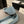 ballet flat cloud blue glitter sequins canvas black grosgrain