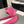 ballet flat dark pink embroidered fabric