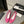 ballet flat dark pink embroidered fabric