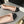 ballet flat blush calfskin black grosgrain