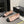 ballet flat blush calfskin black grosgrain