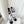 CC 25 Short Boot Black White Mesh Fabric 411470