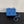 CC Flap Bag 17cm Cobalt Blue Sheepskin SHW 284814