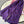 SCARF 180 CM IN VIOLET PURPLE GG PATTERN MONOGRAM WOOL 407526
