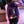 SCARF 180 CM IN VIOLET PURPLE GG PATTERN MONOGRAM WOOL 407526