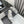 dad sandals silver metalic lambskin mules