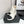 CC FW 25 Platform Ankle Boots Cream Black Patent and Quilted Leather 532620