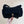 CC 24N Coconeige Ski Bag 32cm Black Nylon Fabric Light GHW