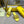 FF Baguette Slides Embroidered Yellow Nappa Leather 826565