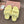 Miu Velcro Slippers Lemon Yellow Lambswool 508824