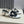 CC 26s Round Toe Open Toe Cutout Sandals 7cm Black White in Calfskin 761934