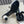 CC 26s Round Toe Open Toe Cutout Sandals 7cm Black White in Calfskin 761934