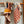 Grand Theatre Nouveau Scarf 140 CM In Orange Colorful Silk 385352
