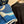 Chevaux Dechaines Shawl 135 CM IN Dark Blue Colorful Cashmere Silk 373682
