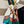 Chevaux Dechaines Shawl 135 CM IN Green Colorful Cashmere Silk 373684