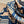 Fantaisie d'Etriers Scarf 140 CM Navy Blue Silk
