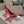 POINTED BB GOLD BUCKLE HIGH PUMPS IN RED CROCODILE PATTERN CALFSKIN