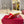 HIGH MULE 60MM IN CHERRY RED SHEEPSKIN AND TRANSPARENT PVC