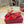 ROCKSTUD MULE SANDALS IN CHERRY RED CALFSKIN AND TRANSPARENT PVC FILM