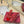 ROCKSTUD MULE SANDALS IN CHERRY RED CALFSKIN AND TRANSPARENT PVC FILM