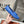 dot sole walk mocassin blue calfskin