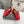 Alaila Ballet Flats In Red Velvet With Rhinestones 971994