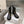 CD 26s Bolt Ankle Boot Black Ribbed Knit Calfskin 924105
