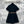 Miu Miu 25 Belt Decorated Denim Dress Black Cotton