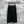 CD 25 A-line Pleated Long Skirt With Belt And Zipper Black Polyester Cotton