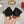 Viv 25 Crystal Diamond Buckle Flats Black Silk Satin 235396