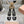 Miu 25C Mary Jane 75MM Beige Gray Mix Black Fabric 235368