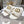 CD 26 Chunky Heel Sandals White Leather 592272