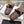 Celine 26s Triomphe Slide Chocolate Sheepskin 679832