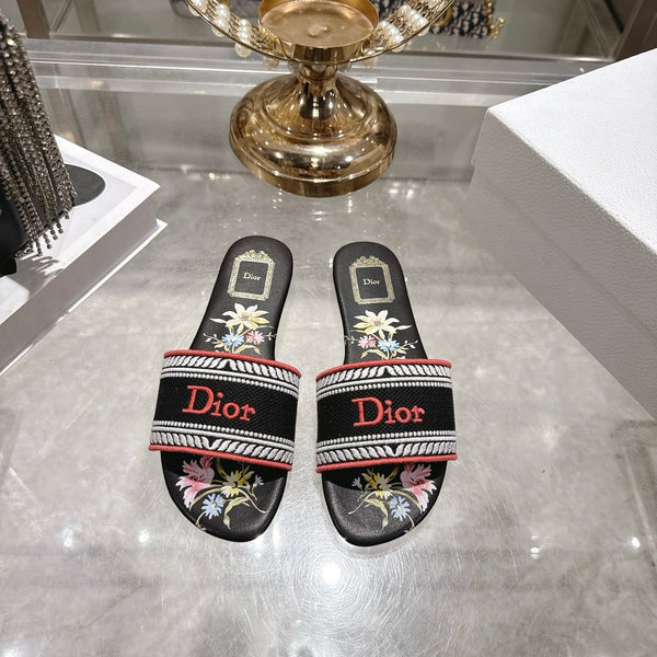 CD 26s Dway Slide Black Colorful Cotton 679878