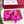 VLogo Bow Mules Women Silk Hot Pink